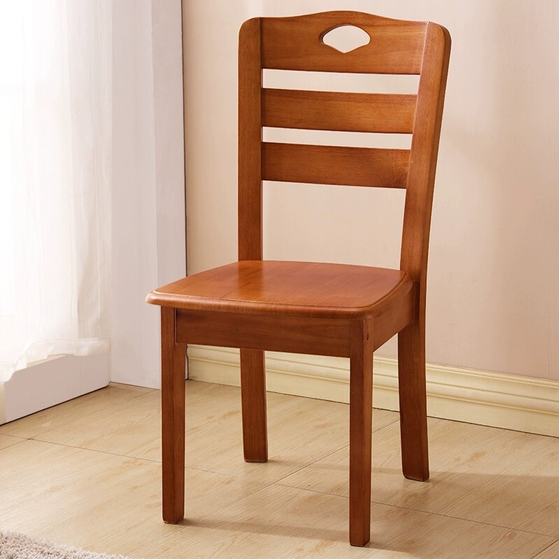 实木中式椅子家用靠背椅简约现代木头凳子休闲餐厅饭店吃饭餐桌椅