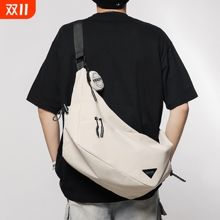 機能郵差包男士 旅行背包 休閑大容量通勤單肩包2025新款 斜挎包男款