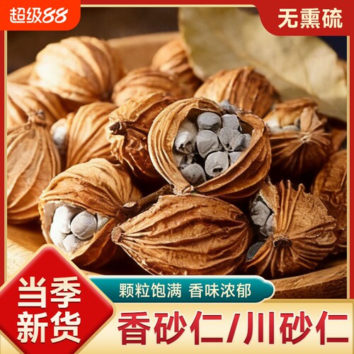 香砂仁川砂仁中药材官方旗舰店干净卤肉炖肉沙仁烧菜卤肉料家用