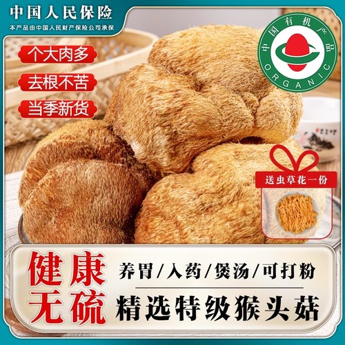 野生猴头菇500g干品|千人收藏