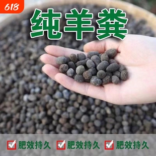 纯羊粪蛋有机肥颗粒大棚果园专用氮磷钾复合羊屎蛋绿植植物发酵