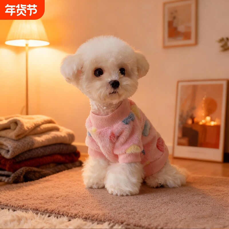 狗狗衣服2025新款秋冬装比熊泰迪雪纳瑞小型犬冬季加厚宠物狗卫衣