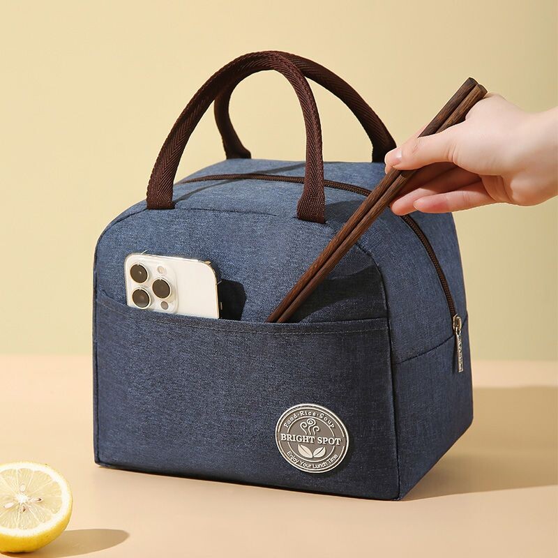 饭盒袋保温包手提便当包小学生餐包上班族外出铝箔加厚防水大容量