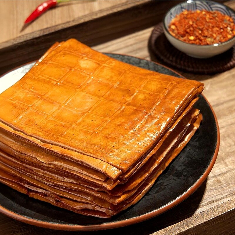 重庆网红牛皮豆干火锅烧烤卤香食材解馋豆腐干商用即食开袋