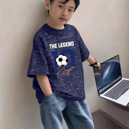 男童纯棉满天星短袖t恤