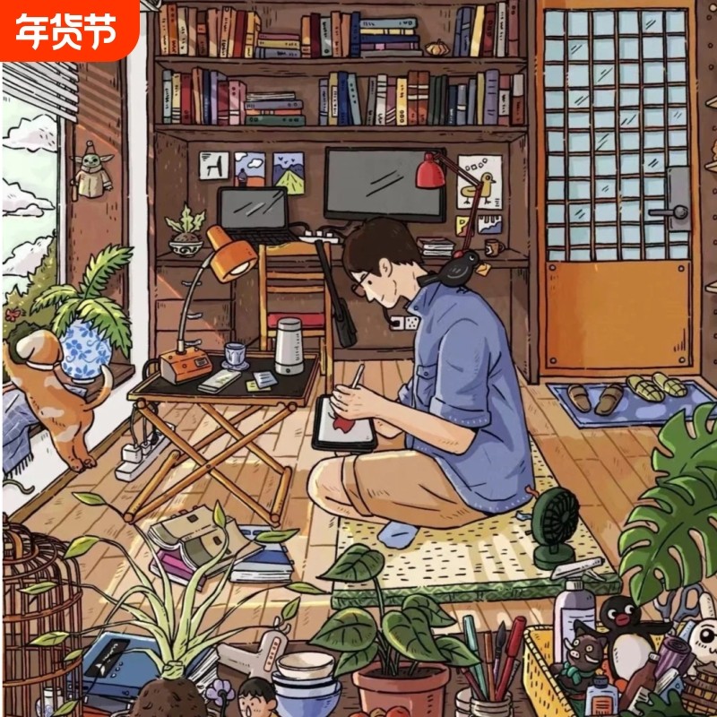 川野风物特油造景贴纸1.0解压创意装饰微缩场景贴纸贴画益智解压手工贴画治愈系手帐素材贴纸,文具电教/文化用品/商务用品,贴纸/立体贴纸,淘宝优惠券,粉丝福利购,淘宝优惠卷