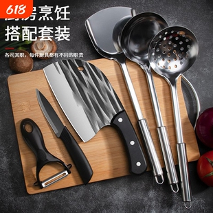 锻打菜刀家用鱼头刀网红刀锋利快切肉厨房刀具切菜刀厨师刀切片刀