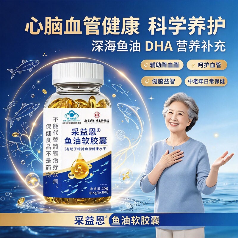 深海鱼油软胶囊0.5g*30粒鱼肝...