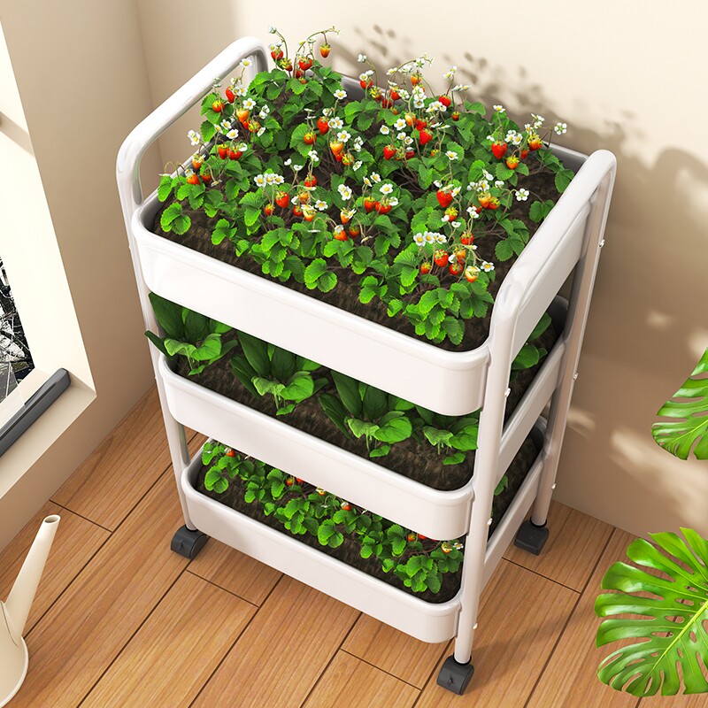 花架置物架阳台落地客厅植物花盆铁艺托架户外庭院镂空可移动摆架