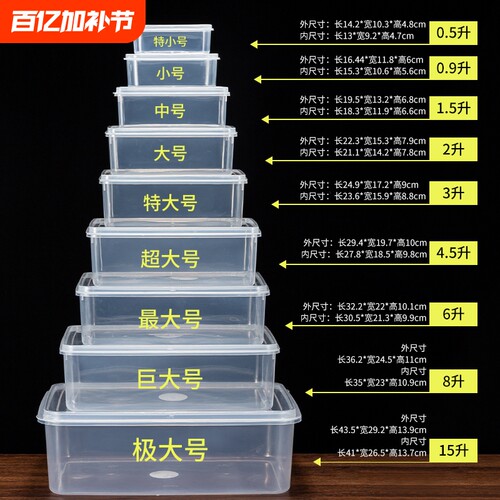 食品级透明保鲜盒|回购1.2万次