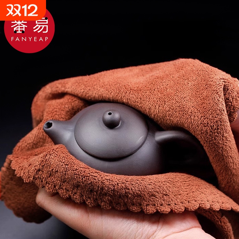 茶巾AB1sl001-茶具配件功夫茶布吸水毛巾茶台垫方形茶几桌布抹布