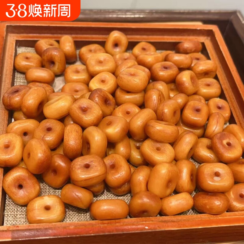 工厂一代老蜜蜡饼子直径17到21mm带风化纹回流橘皮老蜜蜡