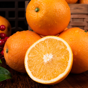 正宗赣南脐橙香甜多汁树上熟江西赣州寻乌手剥橙新鲜整箱产地直发