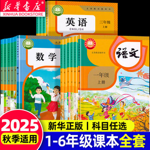 新华书店官方】2025秋新版二年级一年级下册课本全套三四五六年级教材语文数学英语书人教版苏教版北师版译林版外研版新教材教科书