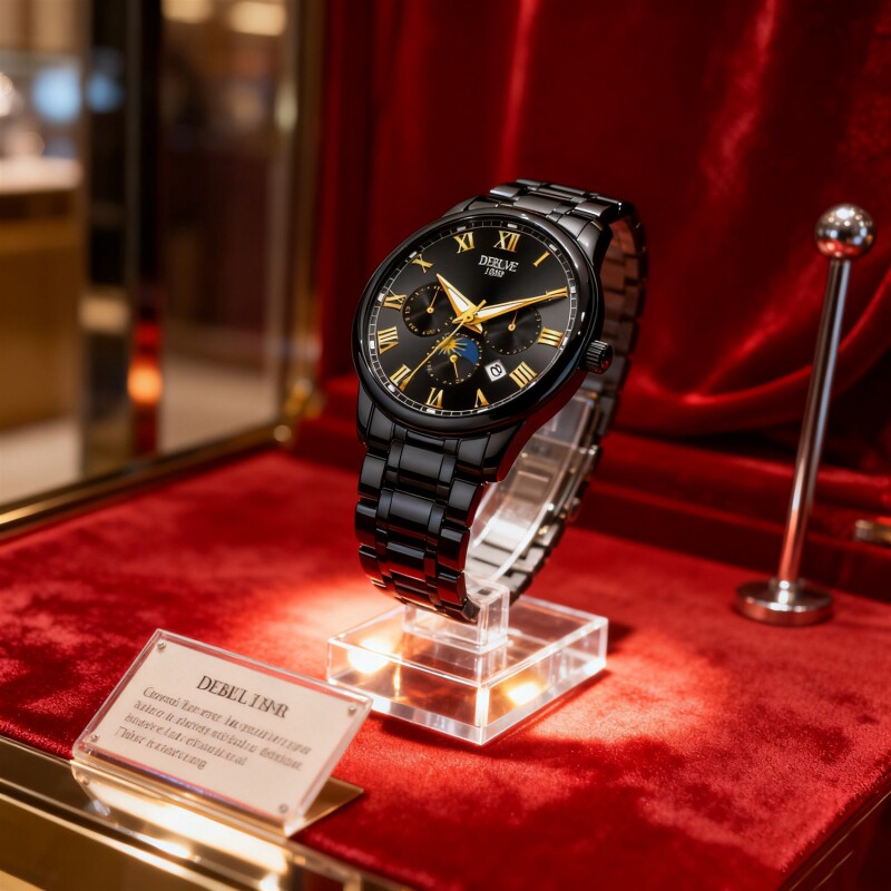 手表瑞士名表正品全自动机械风石英表商务高级感夜光防水时尚钢带