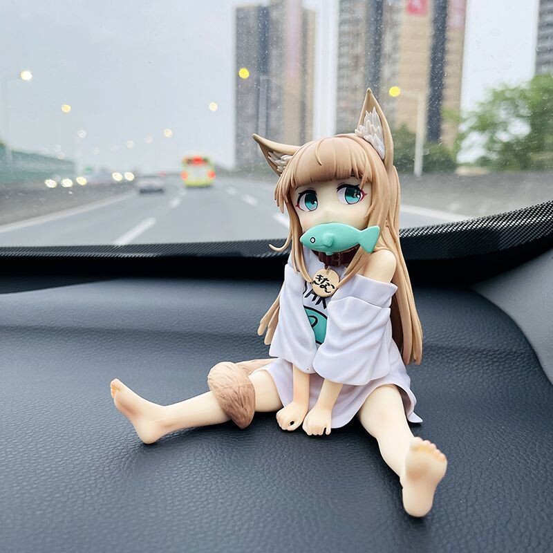 黄豆粉手办坐姿美少女车图片