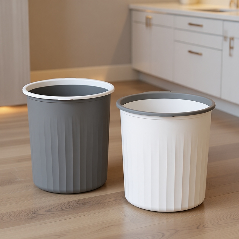 垃圾桶家用大号客厅厕所卫生间卧室厨房宿舍办公室压圈纸篓固定
