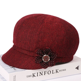 老年人帽子春秋天中老年人女秋中年妈妈薄款老人奶奶帽布帽鸭舌帽