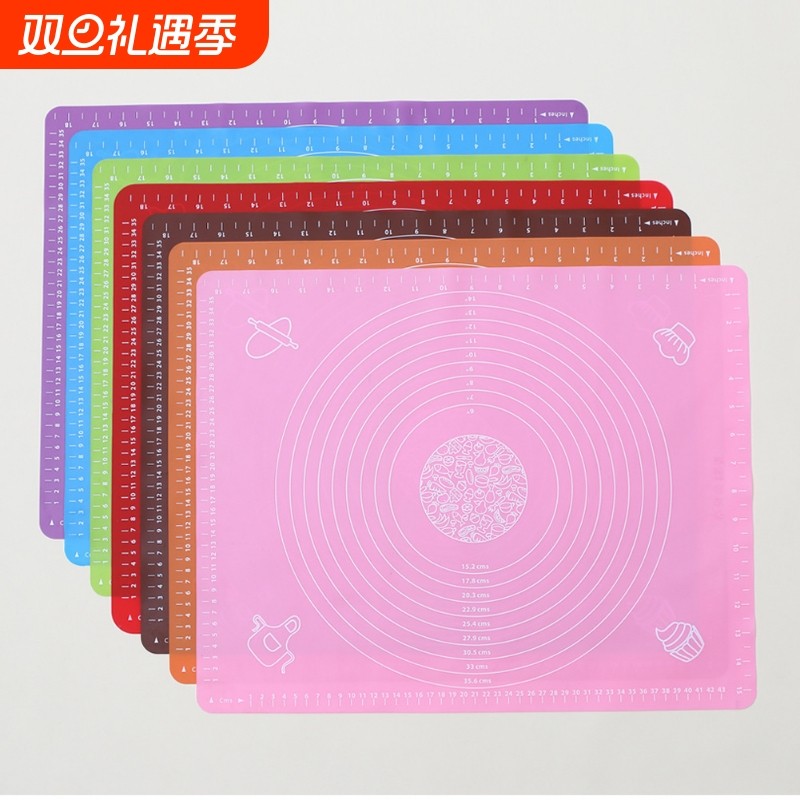 现货硅胶揉面垫家用食品级加厚不粘案板烘焙工具面板和面垫擀面垫