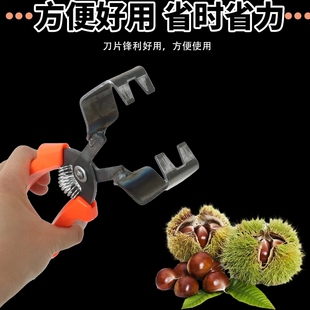 剥板栗刺球神器栗子外壳去皮毛夹脱蓬器开口开壳工具年货省力专业