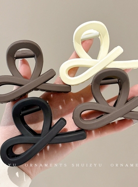 抓夹女半扎发发夹新款高级感中号鲨鱼夹后脑勺夹子头饰多规格