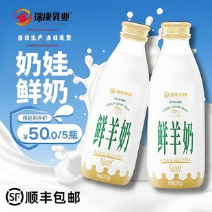 瑞康鲜羊奶纯鲜奶5瓶每日订购巴氏杀菌低温儿童孕妇成人鲜羊乳