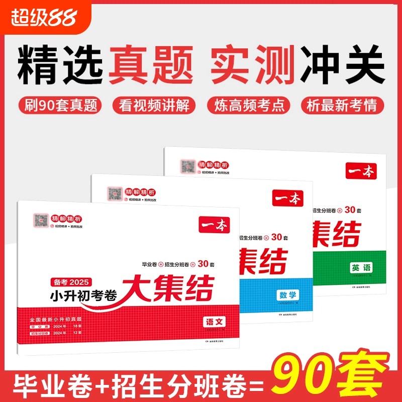 25新小升初总复习分类试卷一本小学毕业升学考卷大集结语文数学英语真题考试模拟卷六年级升学全国版