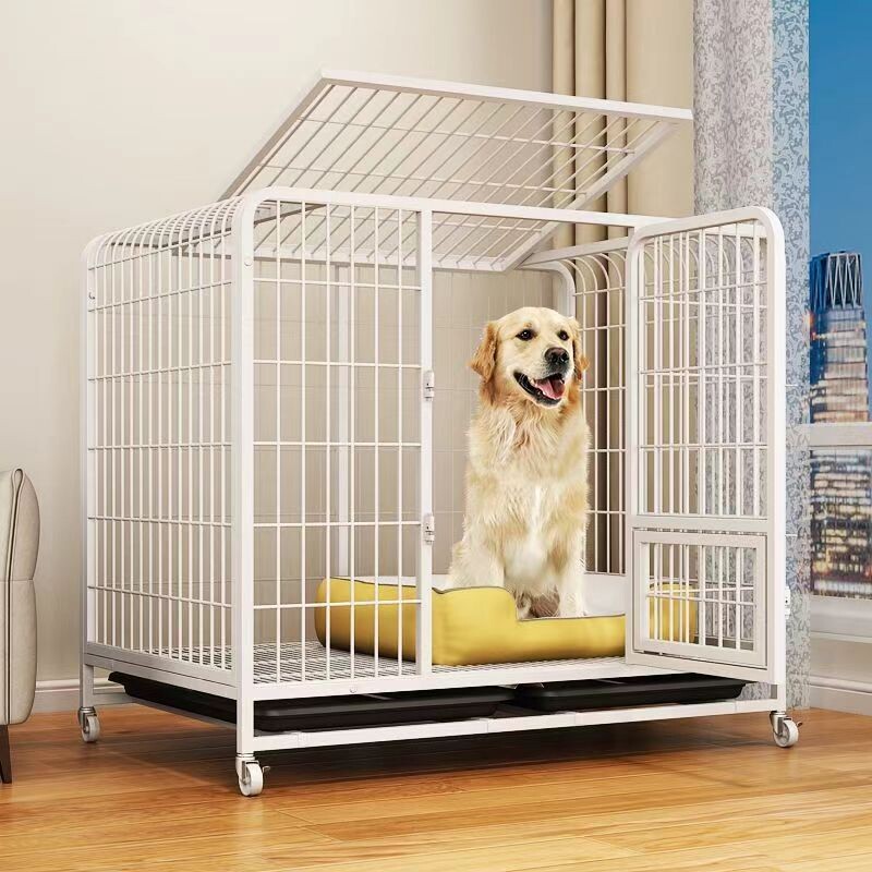 家用大型狗笼子中型犬大型犬泰迪金毛小型犬狗窝宠物狗折叠带厕所图片