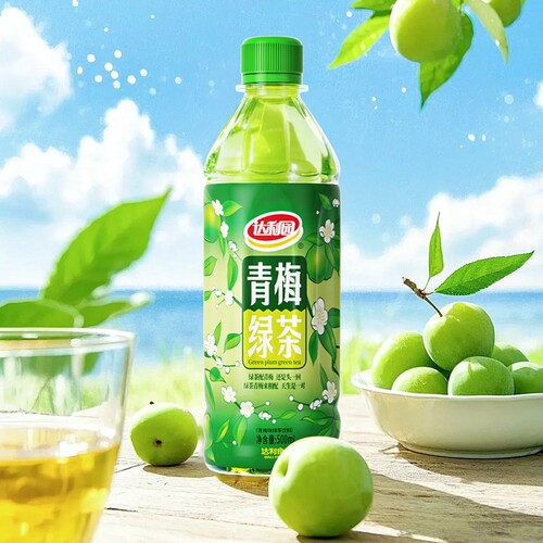 达利青梅绿茶500ml多规格茶饮料
