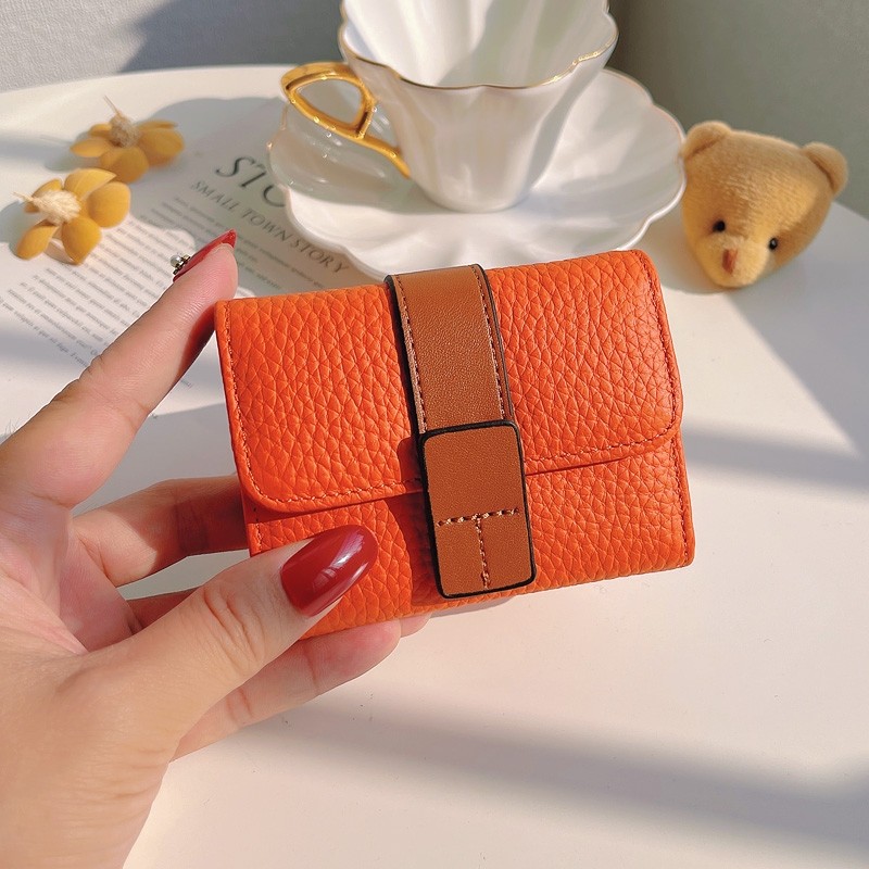 卡包女式小巧复古零钱包大容量多卡位精致高档风琴便携驾驶证件包
