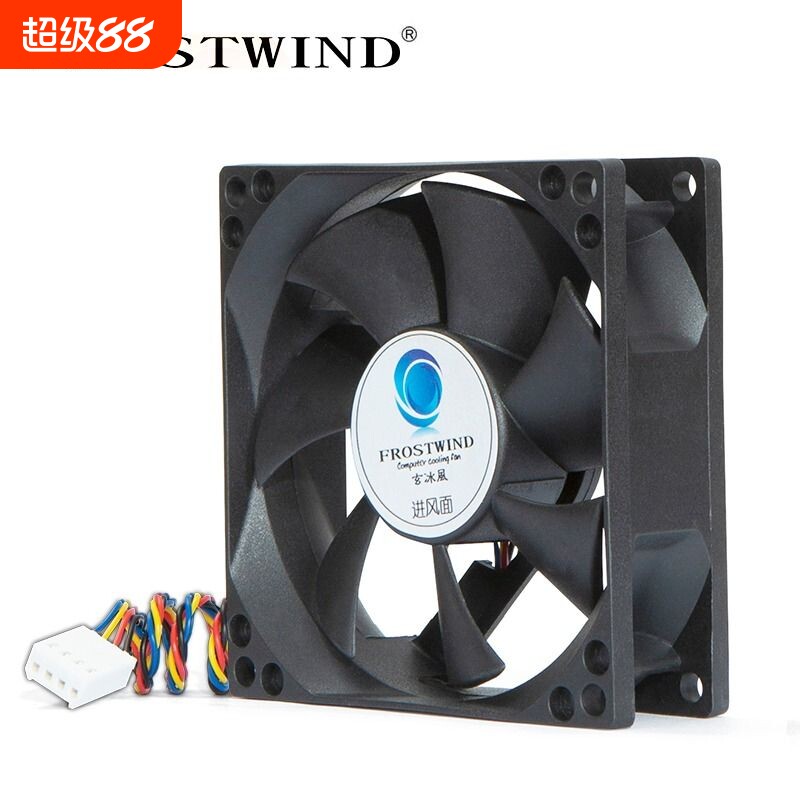 8cm机箱风扇4针线pwm温控调速台式机电脑cpu风扇8025静音散热