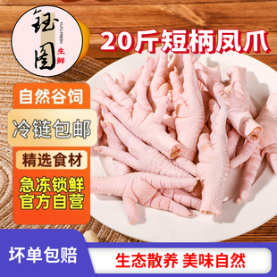 20斤新鲜凤爪冷冻凤爪新鲜短凤爪生鸡脚短鸡爪网红鸡脚卤8斤食材