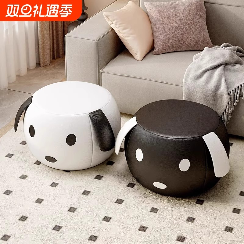 小凳子家用矮凳儿童可爱卡通小板凳客厅沙发凳换鞋凳坐墩圆凳轻奢