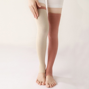 绒德踩脚护腿春夏女男薄款 长袜套护膝盖防寒保暖防滑老寒腿护小腿