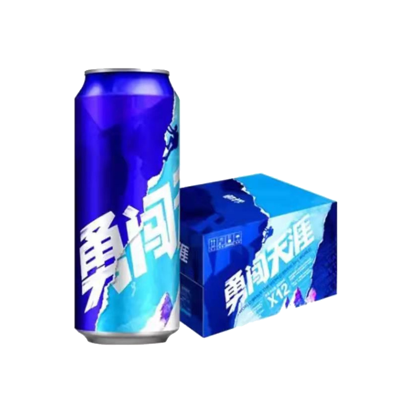 雪花啤酒勇闯天涯500ml*12罐麦汁浓度8畅饮无源箱精酿低浓度国产