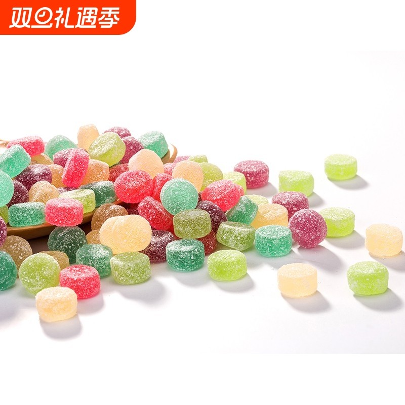 酸q糖混合软糖糖果橡皮糖果汁水果糖qq儿童怀旧宝宝小零食