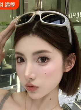 新款发箍运动墨镜欧美风y2k辣妹夏季沙滩高级感高颅顶头箍太阳镜