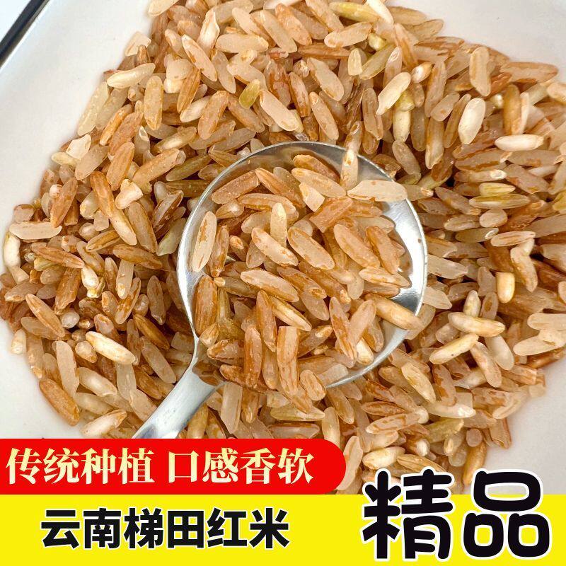红米新米云南正宗梯田红软米五谷杂粮新鲜红米农家自种梯田红软米