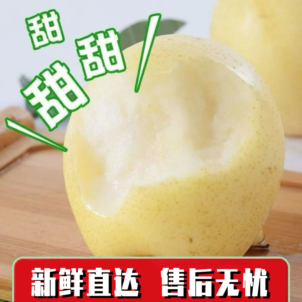 河北白皇冠梨新鲜水果优质水果手工精选产地直发整箱包邮