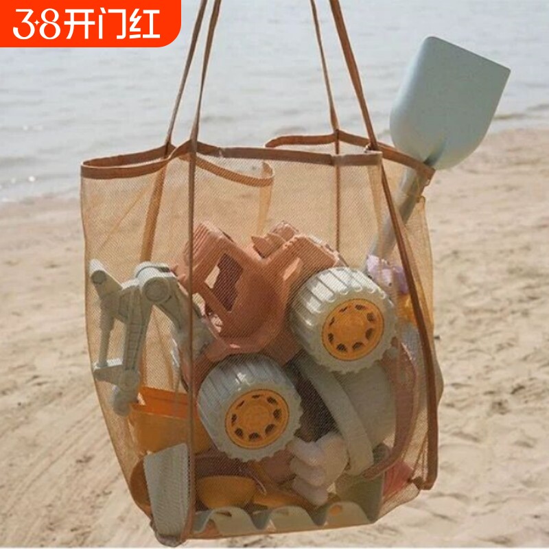 户外沙滩包大容量网袋收纳袋工具宝宝游泳儿童沙滩玩具出游旅游