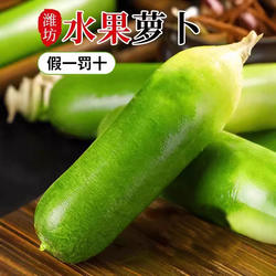 正宗山东潍坊水果萝卜新鲜沙窝萝卜生吃绿色脆青萝卜速食方便美味