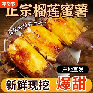 正宗真榴莲蜜薯5斤黄心红薯新鲜农家番薯烤地瓜山芋流蜜沙地软糯