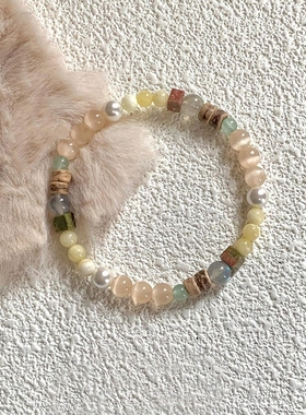 猫眼石珍珠复古手串|千人加购