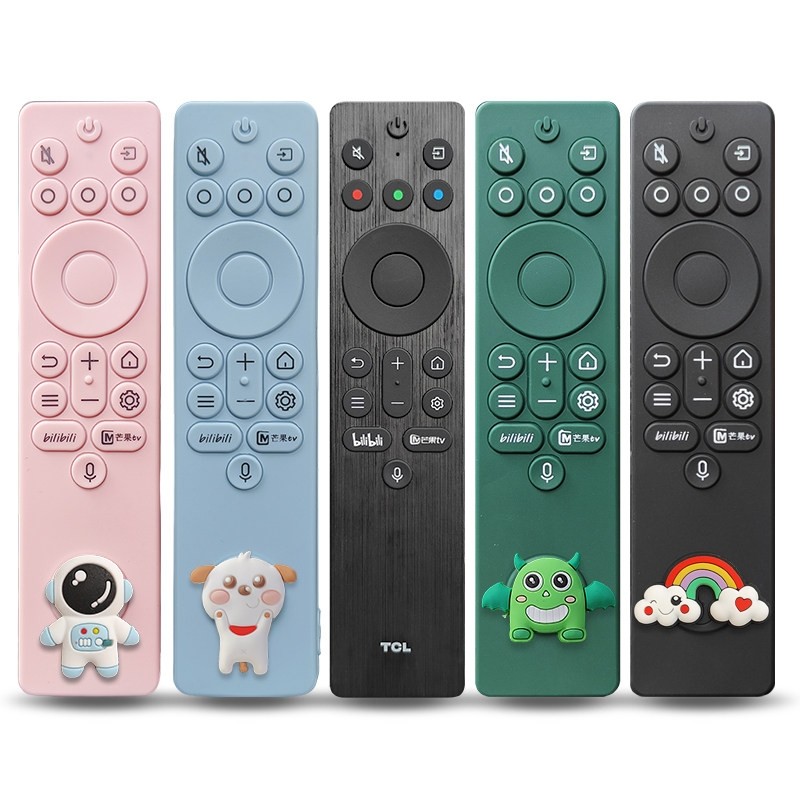 适用TCL雷鸟遥控器保护套鹤6pro加厚硅胶套Q10K可爱透明全包防尘