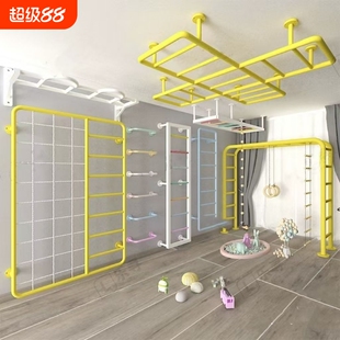 儿童房攀爬云梯室内吊顶包梁攀岩墙幼儿园攀爬架家用体能训练器材