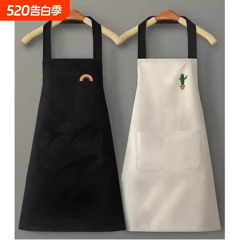 围裙家用防水防油厨房专用男做饭女日式新款食堂烘培围腰