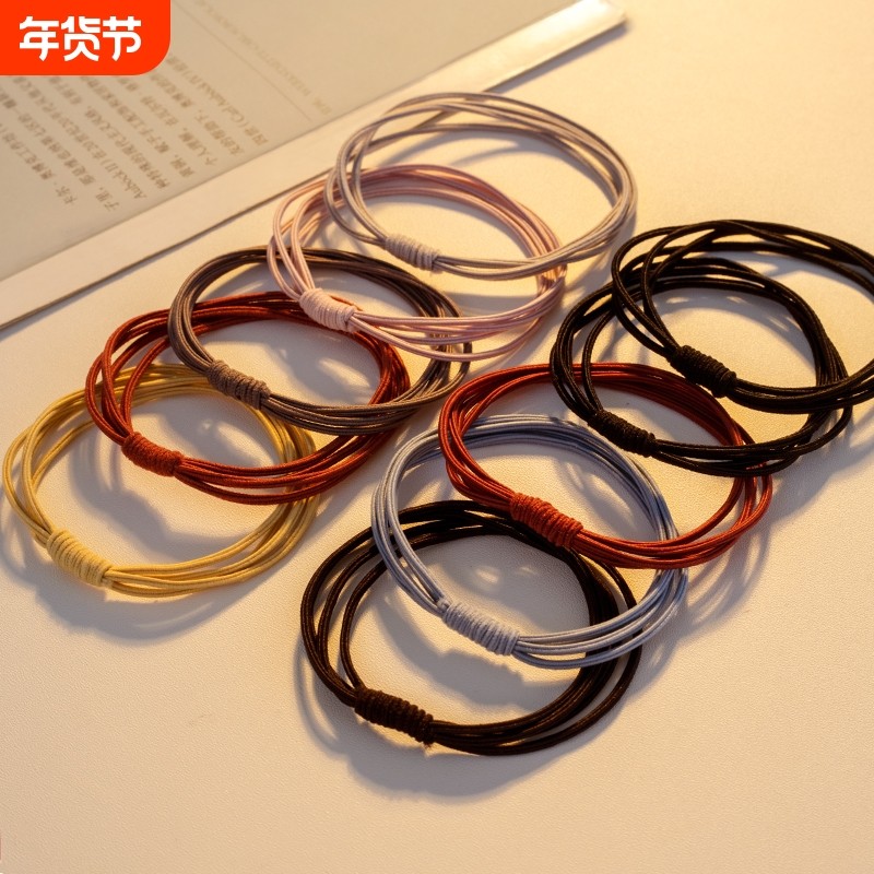 高弹力耐用扎头发头绳2023发圈橡皮筋网红女扎头皮套黑发绳一件,饰品/流行首饰/时尚饰品新,发饰,淘宝优惠券,粉丝福利购,淘宝优惠卷