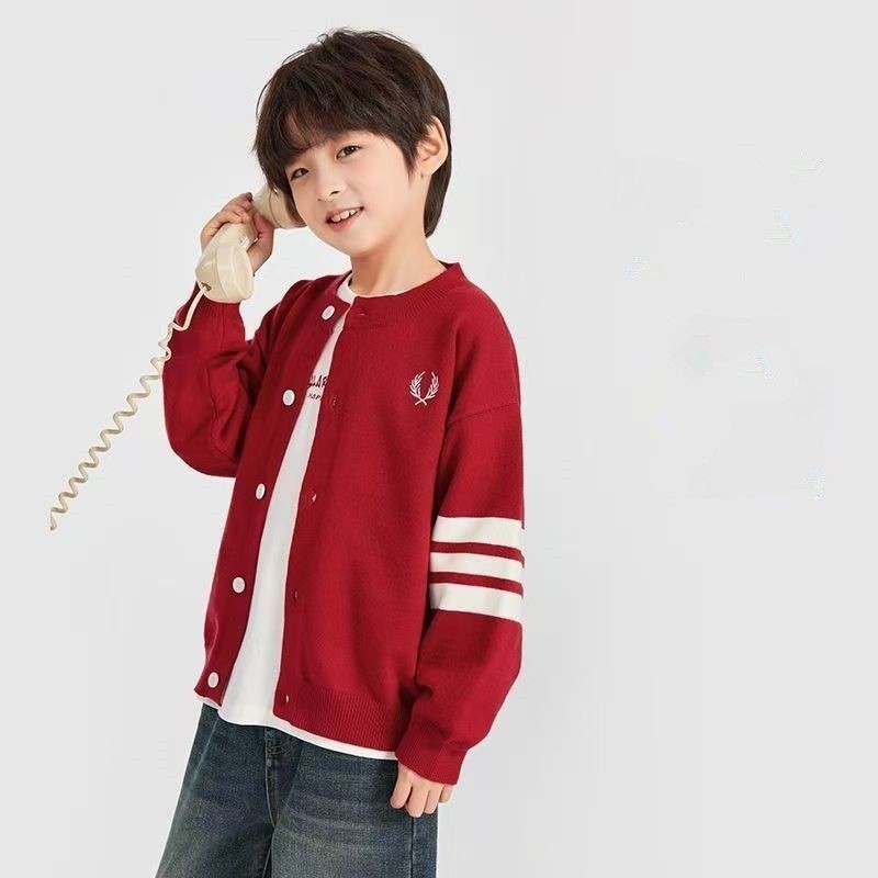 儿童针织开衫男童洋气毛线衣潮毛衣外套2025新款春秋款中大童男孩,童装/婴儿装/亲子装,普通外套,淘宝优惠券,粉丝福利购,淘宝优惠卷