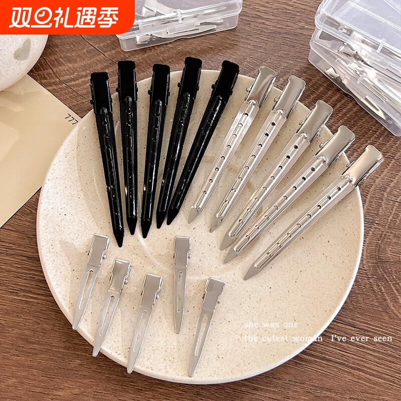 ins简约无痕发夹女发根固定蓬松发卡化妆定位高颅顶鸭嘴夹子头饰