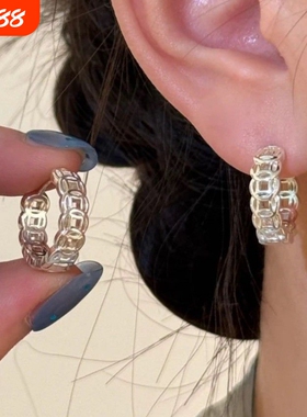 钱多多古钱币造型耳钉女轻奢高级感小众设计耳环ins风民族风耳饰